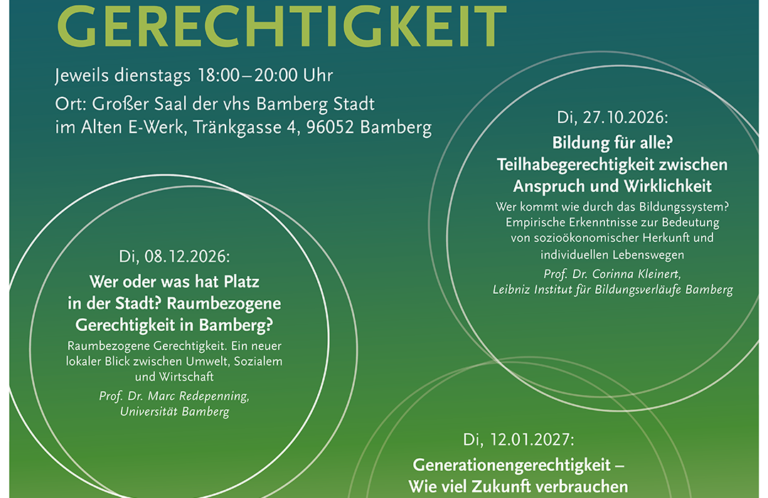 Diskurswerkstatt 2026/27: Bildung für alle? Teilhabegerechtigkeit zwischen Anspruch und Wirklichkeit [Vortrag / Podium / Transfer]